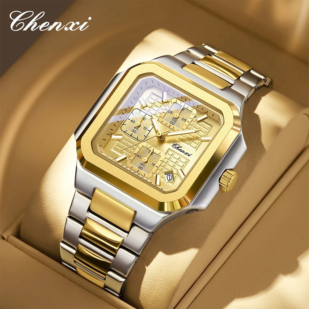 CHENXI 9662 Men's Multifunction Waterproof Business Wrist Watch