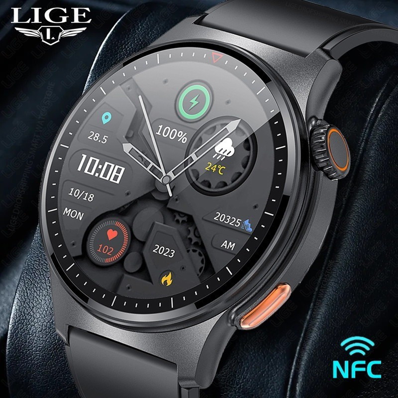 QW49 Bluetooth Call Smart Watch ECG+ PPG+NFC Watch